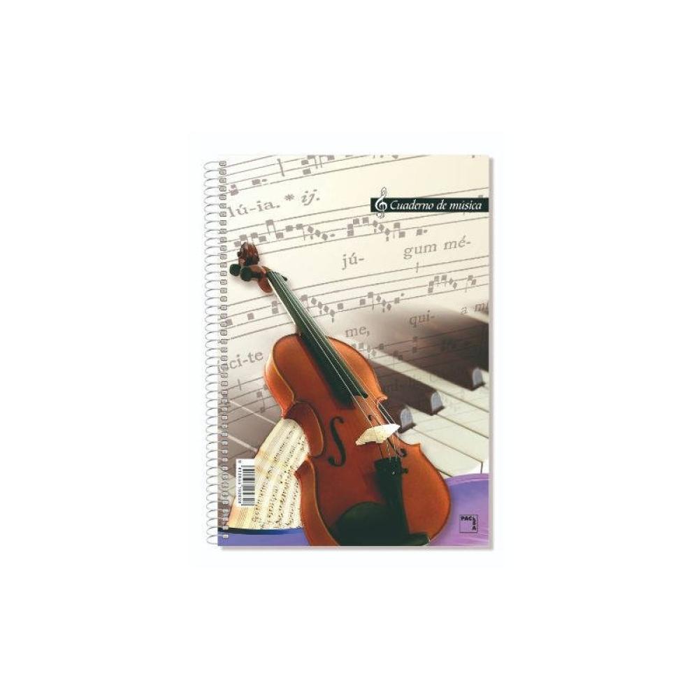 Pacsa - CUADERNO BLOCKS DE MUSICA 80 GRS. FOLIO (215X310MM.) 20 HOJAS 16 PENTAGRAMAS PACSA 18805