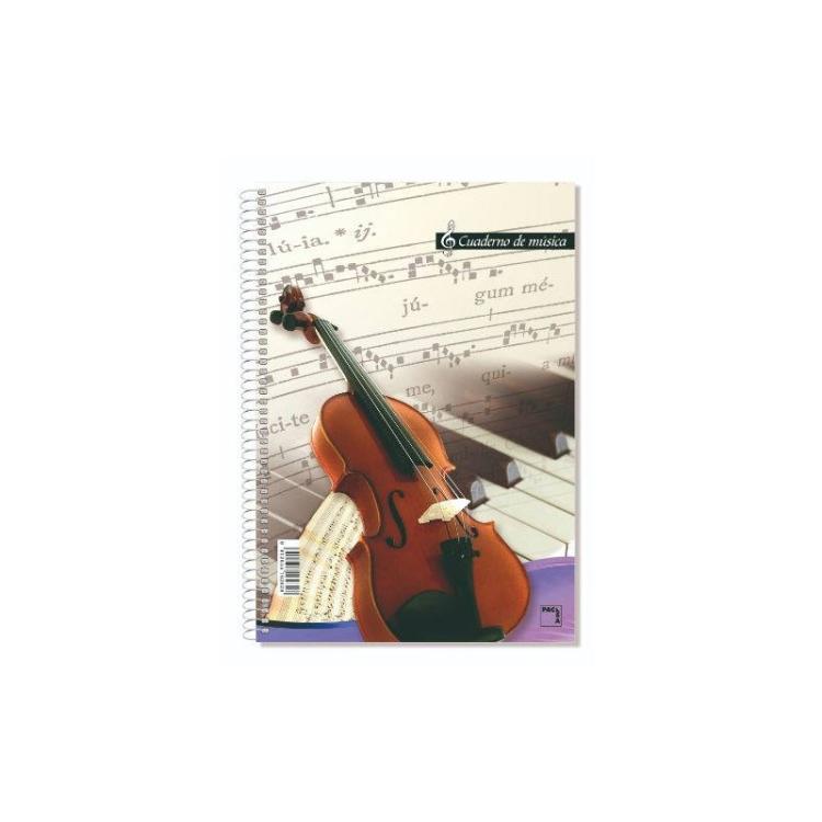 Pacsa - CUADERNO BLOCKS DE MUSICA 80 GRS. FOLIO (215X310MM.) 20 HOJAS 16 PENTAGRAMAS PACSA 18805