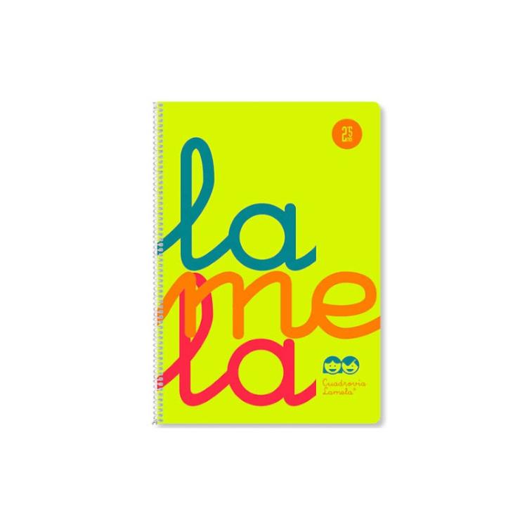 Lamela - CUADERNO FOLIO PLASTIC RAYADO 2,5 MM 80 HOJAS 90 GRS COLORES SURTIDOS LAMELA 7FTP002S - Color no elegible