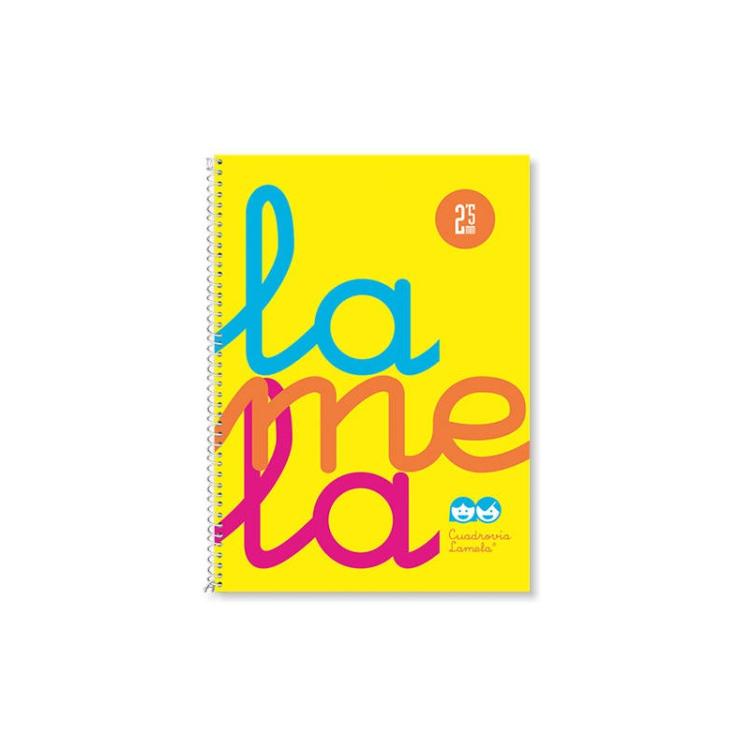 Lamela - CUADERNO CUARTO FLÚOR POLIPROPILENO RAYADO 2,5 MM.COLORES SURTIDOS LAMELA 7CTP002S - Color no elegible