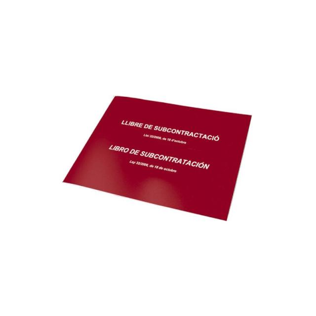 DOHE - LIBRO DE SUBCONTRATACION CATALÁN/CASTELLANO A4 APAISADO 10 HOJAS NUMERADAS DOHE 09990