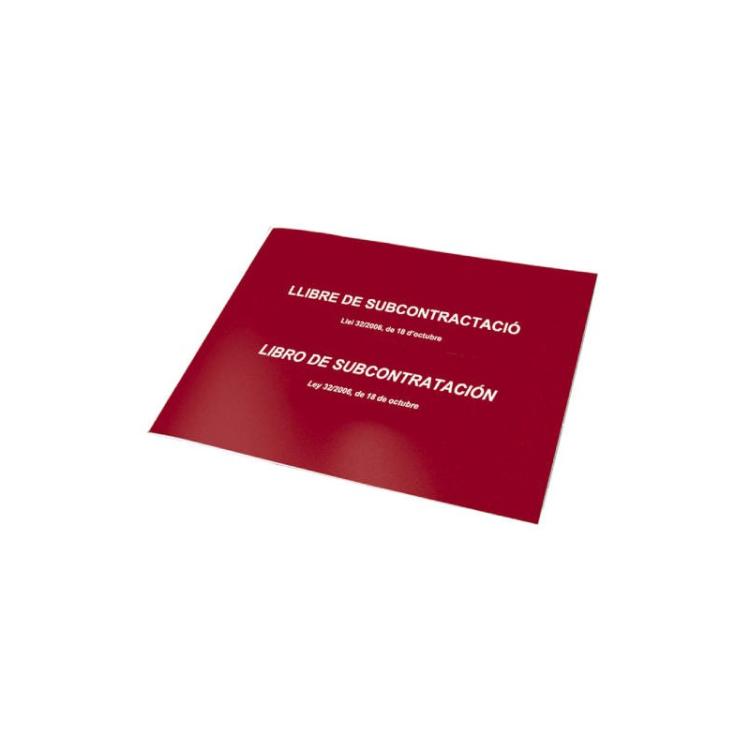 DOHE - LIBRO DE SUBCONTRATACION CATALÁN/CASTELLANO A4 APAISADO 10 HOJAS NUMERADAS DOHE 09990
