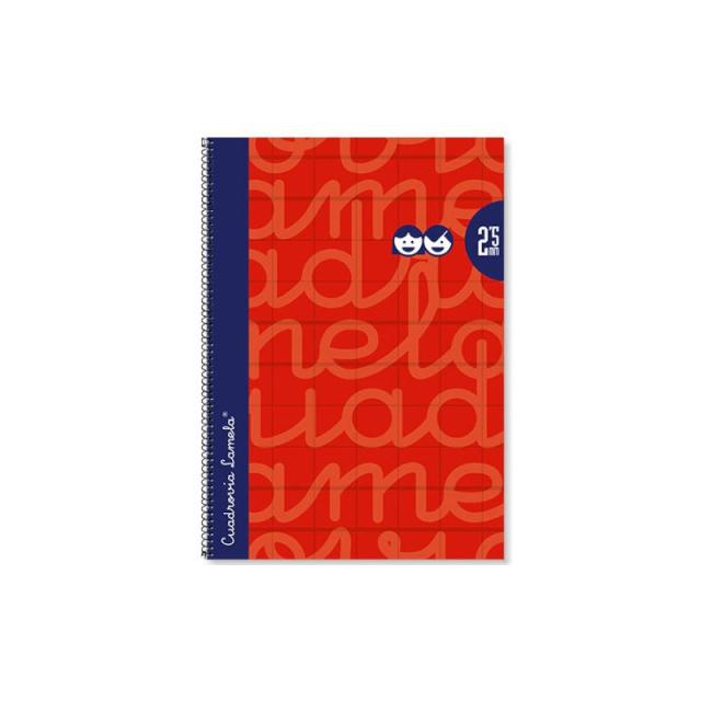 Lamela - CUADERNO FOLIO FORRADO RAYADO 3 MM ROJO LAMELA 7FTE003R