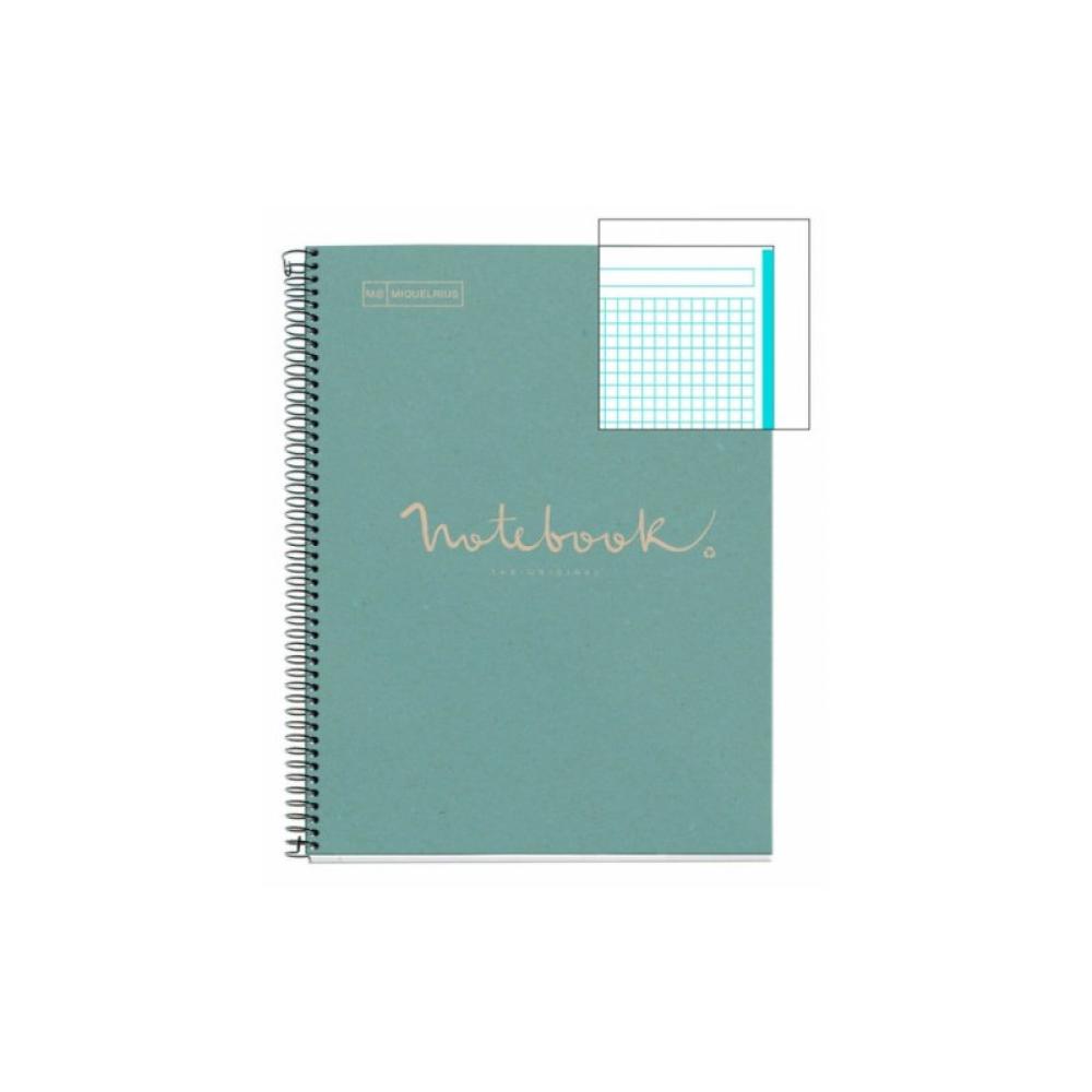 Miquelrius - CUADERNO 100% RECICLADO NB-1 A4 80HOJAS ECOAZUL EMOTIONS MIQUELRIUS 6092