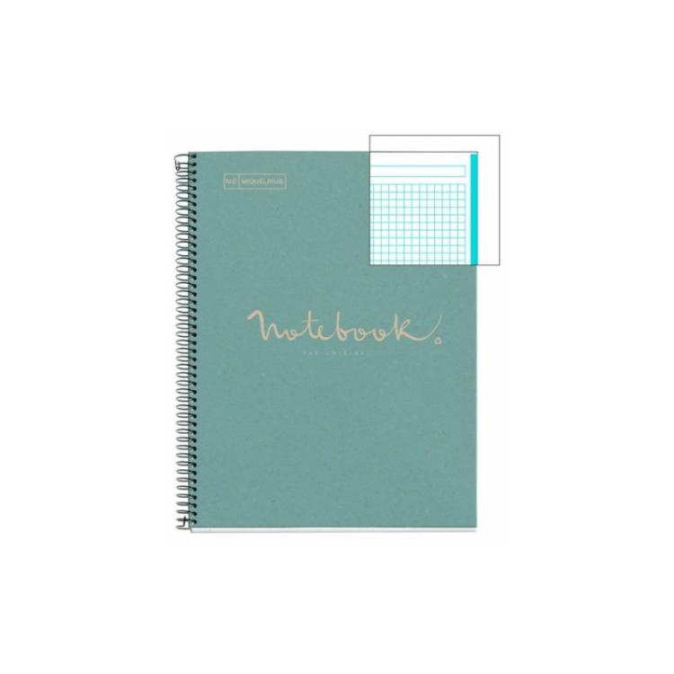 Miquelrius - CUADERNO 100% RECICLADO NB-1 A4 80HOJAS ECOAZUL EMOTIONS MIQUELRIUS 6092