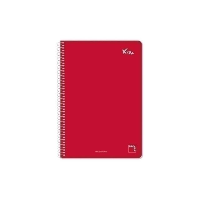 Pacsa - BLOCK PACSA XTRA 4º 80h PT.2,5 ROJO - Pack de 5 unidades