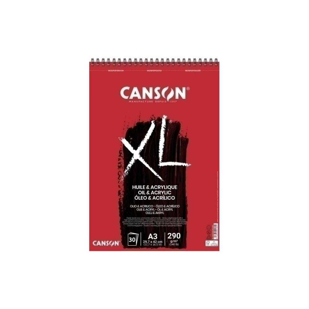 Canson - BLOCK DIB.G-C XL OLEO&ACRILICO (esp) A3 - Pack de 5 unidades