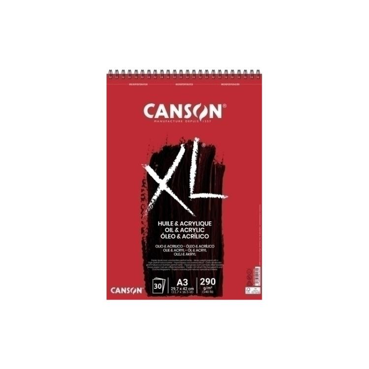 Canson - BLOCK DIB.G-C XL OLEO&ACRILICO (esp) A3 - Pack de 5 unidades
