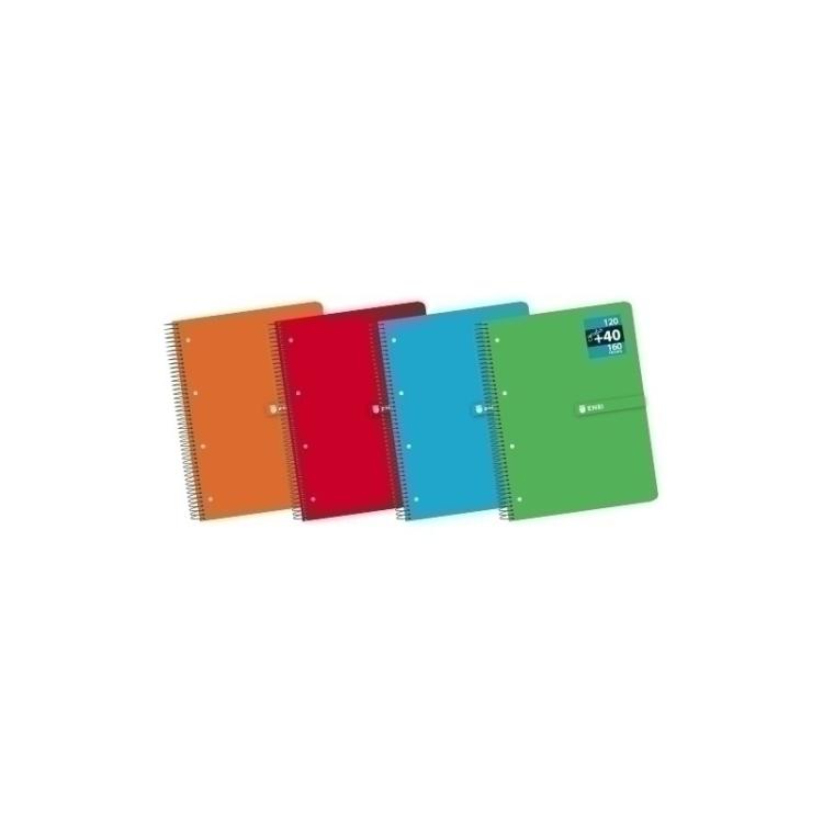 ENRI - 100430093 cuaderno y block A4+ 160 hojas Colores surtidos