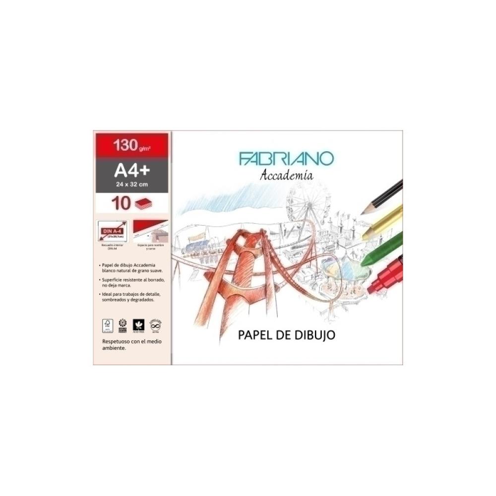 Fabriano - LAMINAS DIBUJO FABRIANO 24X32 C/R B/10 - Pack de 10 unidades