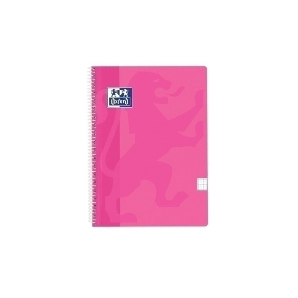 Oxford - BLOCK OXF.SCH.PP Fº 80h CD.4 FUCSIA PAST - Pack de 5 unidades
