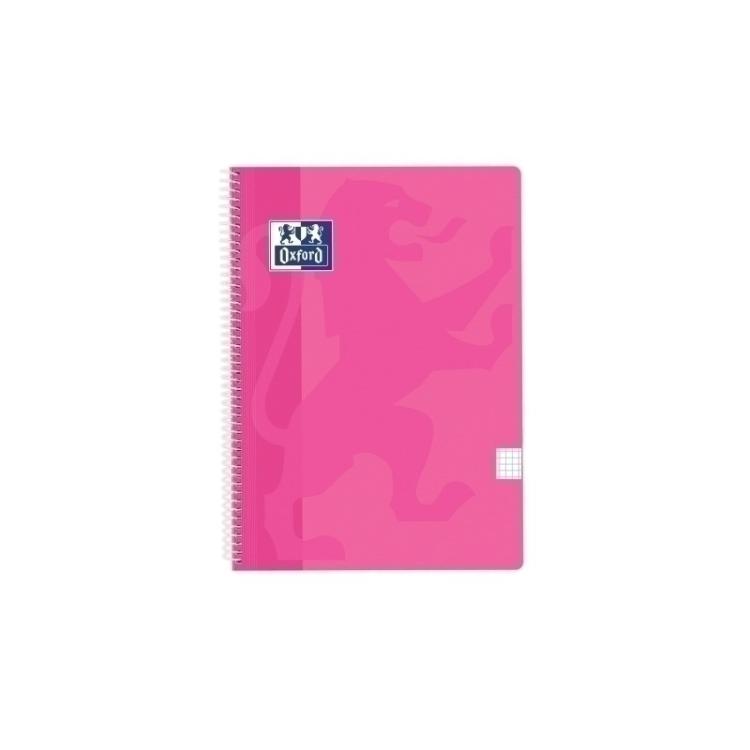 Oxford - BLOCK OXF.SCH.PP Fº 80h CD.4 FUCSIA PAST - Pack de 5 unidades