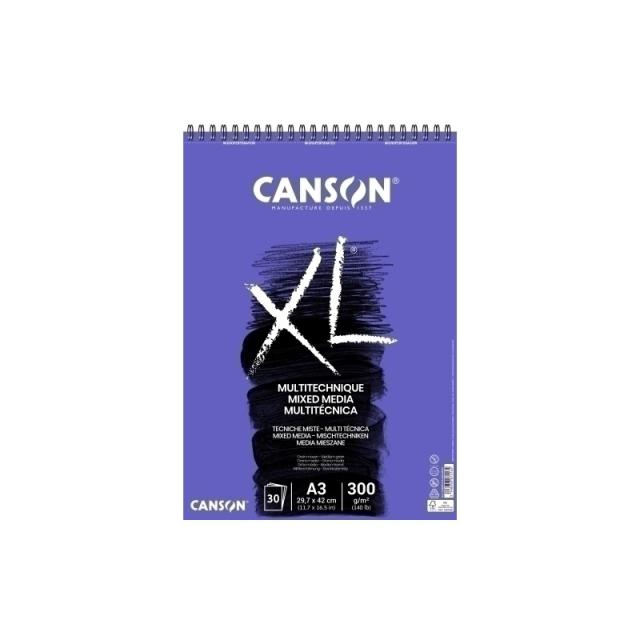 Canson - BLOCK DIB.G-C XL MIX MEDIA (esp) A3 30h