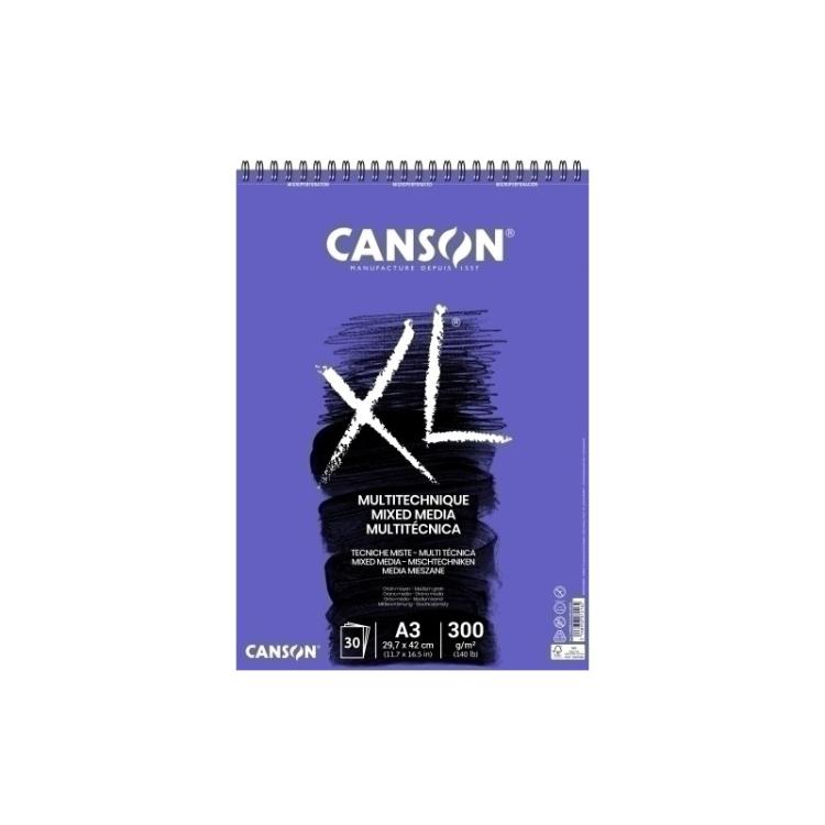 Canson - BLOCK DIB.G-C XL MIX MEDIA (esp) A3 30h