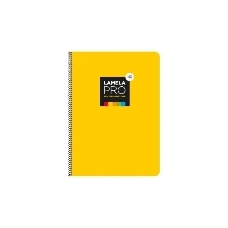 Lamela - LAMELA BLOC t.DURA Fº 100h CDV. 4 AMARIL - Pack de 5 unidades