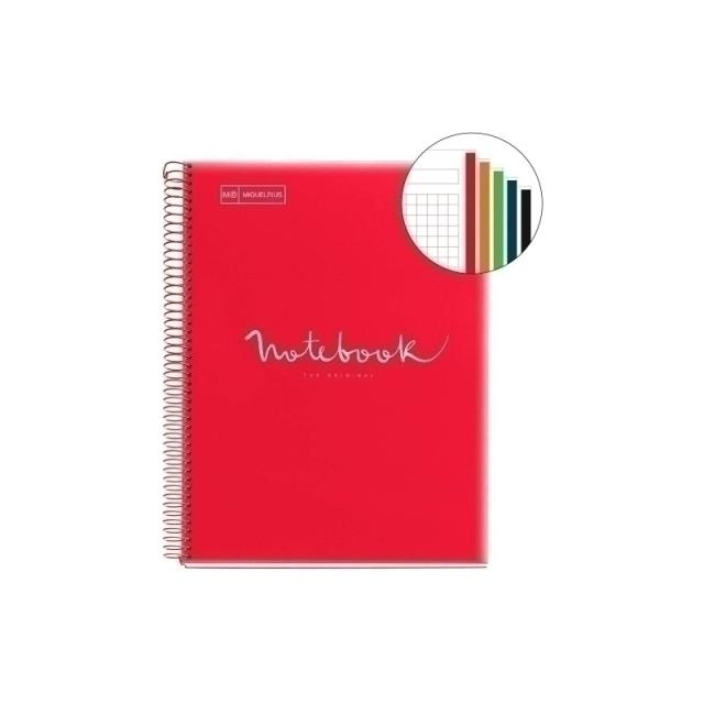 Miquelrius - BLOCK MR EMOT.NB-5 PP A5 120h 90g HZ.7 - Pack de 5 unidades - MR49948