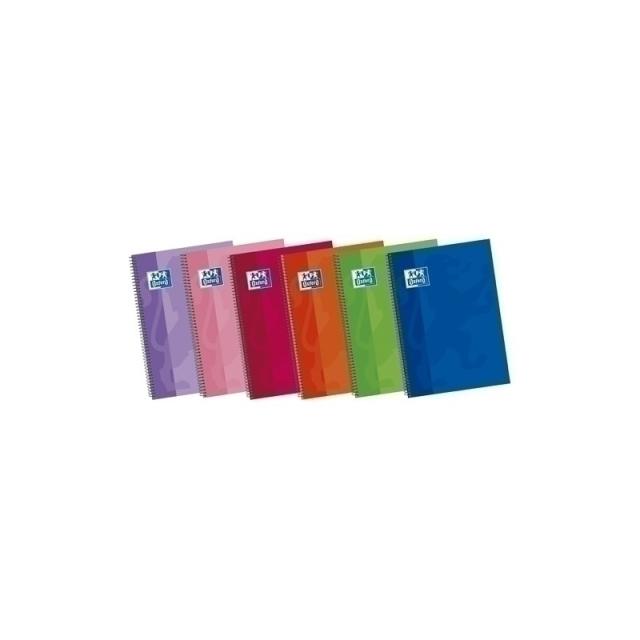 Oxford - BLOCK OXF.SCH.EXTRA Fº 80h HZ. COL.(6) - Pack de 5 unidades
