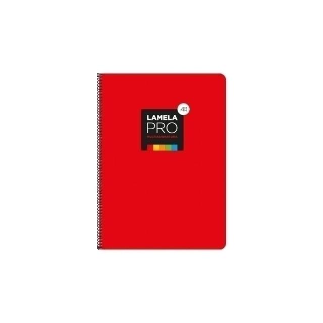 Lamela - LAMELA BLOC t.DURA Fº 100h CDV. 4 ROJO - Pack de 5 unidades