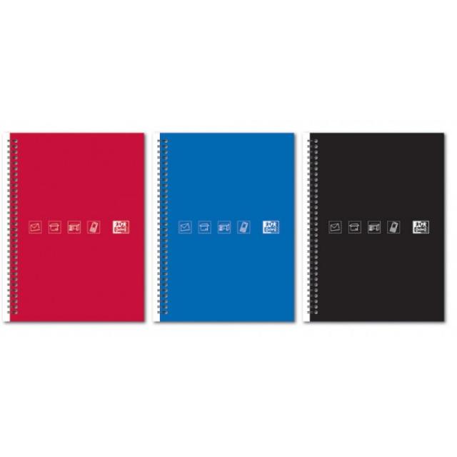 Oxford - 100101261 cuaderno y block A5 Azul, Rojo, Negro