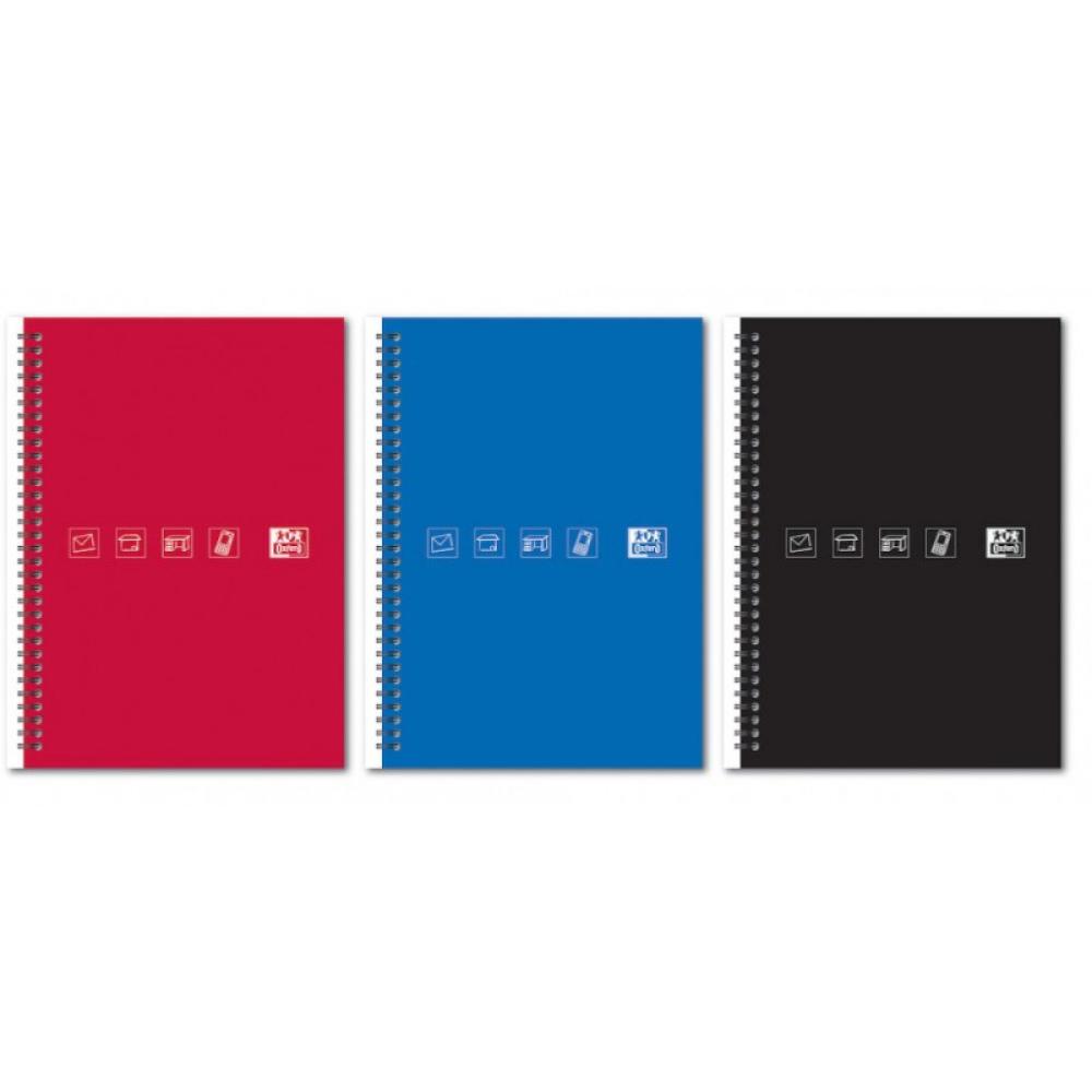 Oxford - 100101261 cuaderno y block A5 Azul, Rojo, Negro