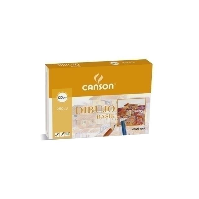 Canson - LAMINA G-C DIBUJO BASIK A4 con CAJETIN - Pack de 250 unidades