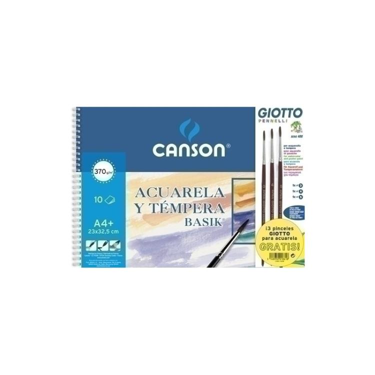 Canson - BLOCK DIB.G-C ACUAR.BASIK (esp) A4+ 10h