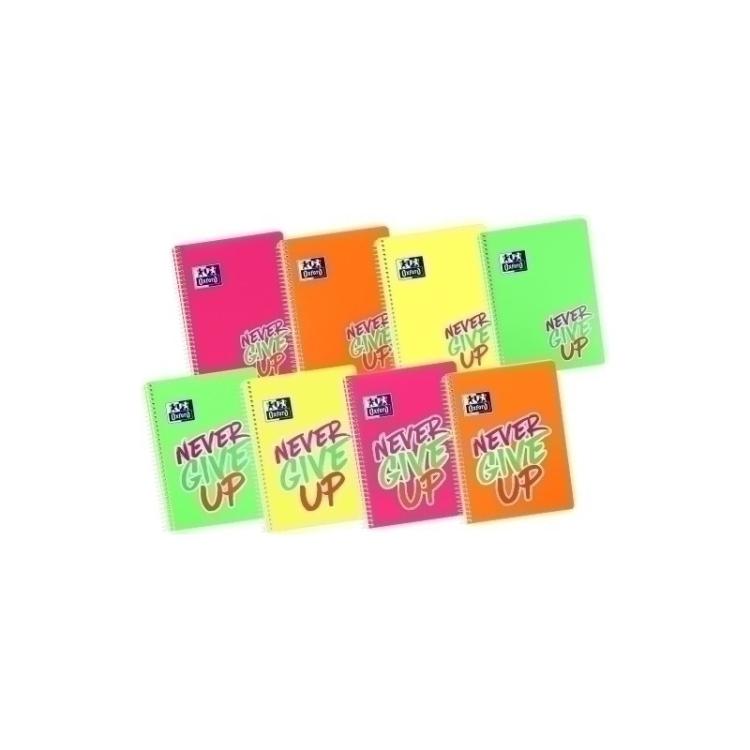 Oxford - BLOCK OXF.NEON PP Fº 80h CD.4 SURTIDO - Pack de 24 unidades - Color no elegible