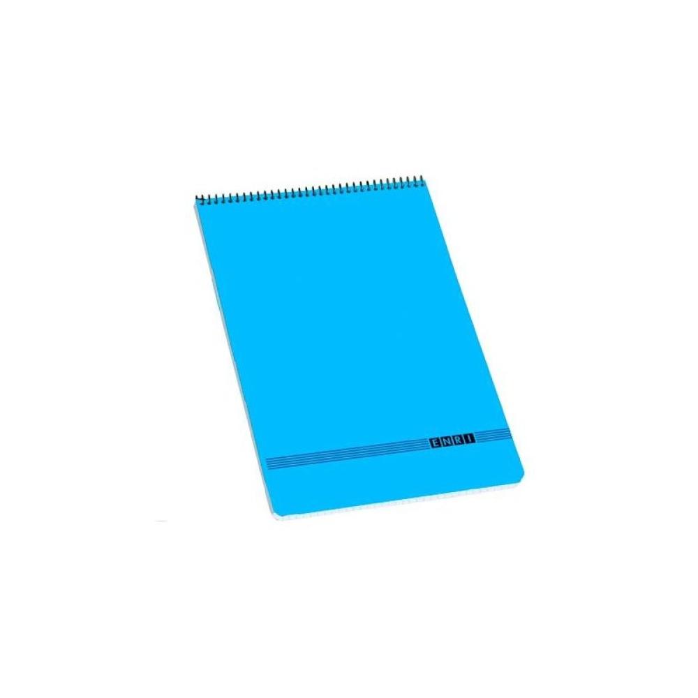 ENRI - ENRI CUADERNO ESPIRAL SUPERIOR OFICINA 80H 4X4 TAPA BLANDA 4º AZUL -10U-