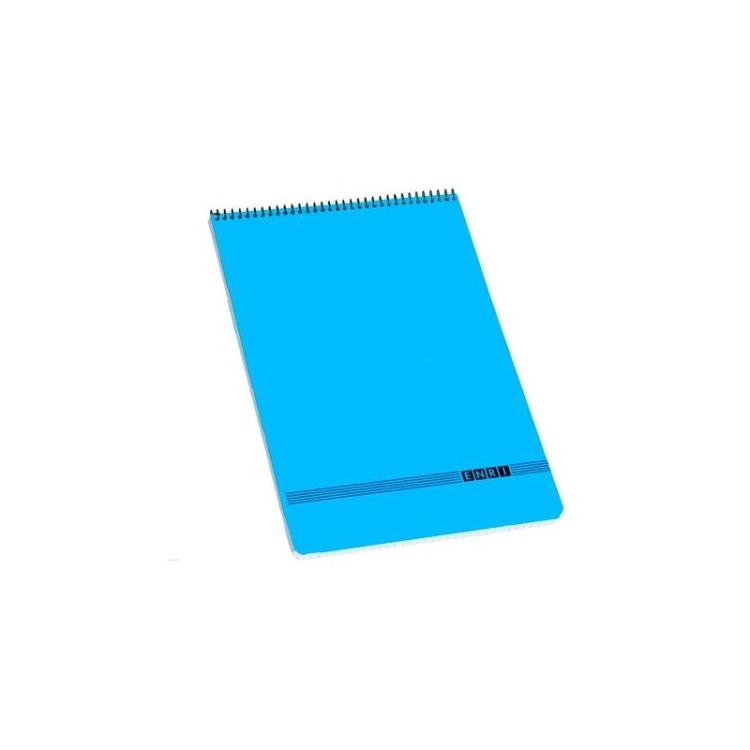 ENRI - ENRI CUADERNO ESPIRAL SUPERIOR OFICINA 80H 4X4 TAPA BLANDA 4º AZUL -10U-