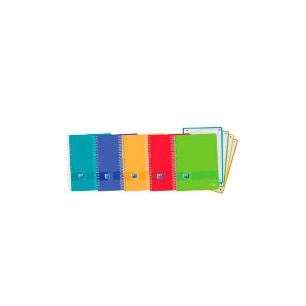 Oxford - 400149424 cuaderno y block A5 120 hojas Color aguamarina, Azul, Verde, Naranja, Rojo