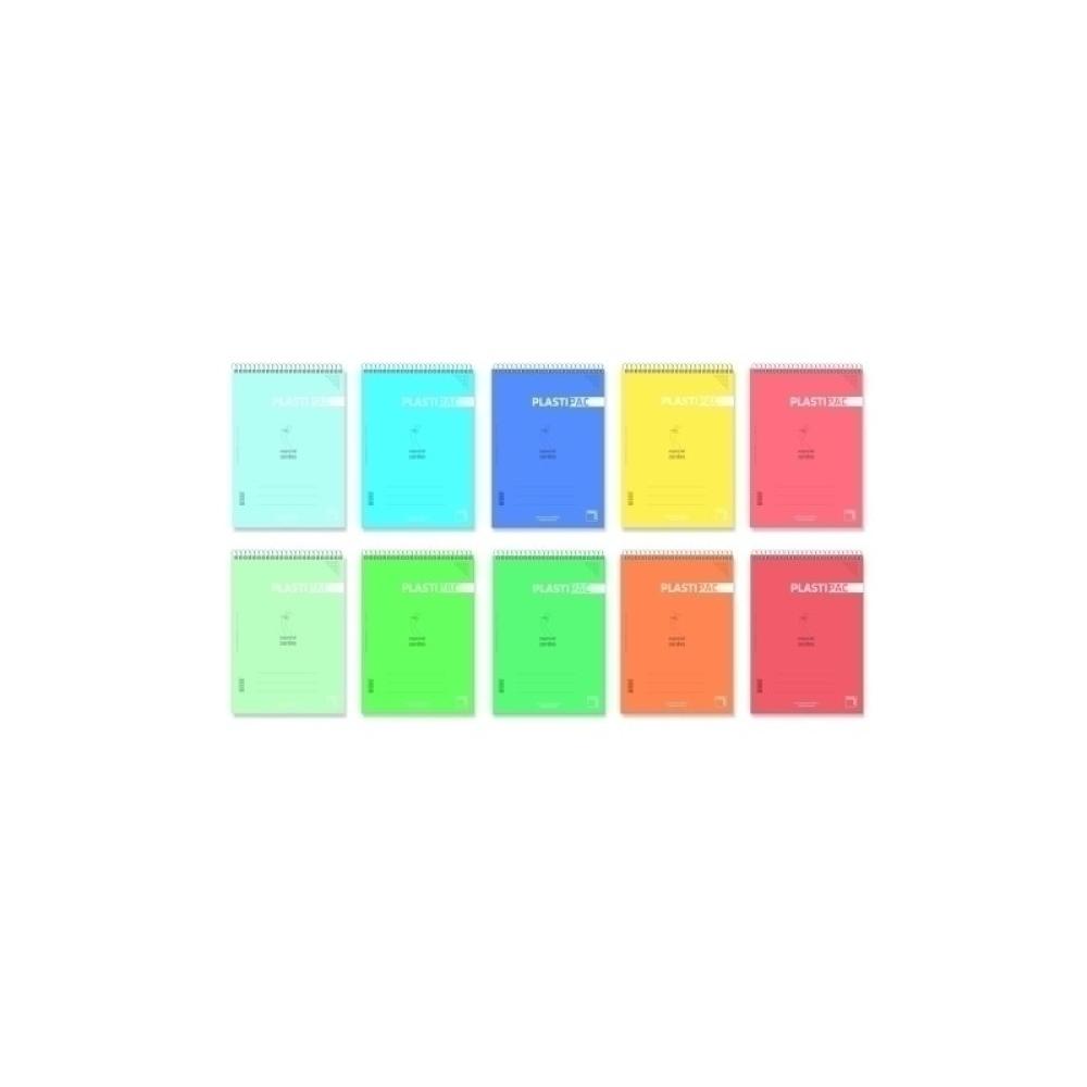 Pacsa - BLOCK PACSA PLASTIPAC ZURDOS PP Fº 80h C - Pack de 5 unidades 16561 - Colores no elegibles