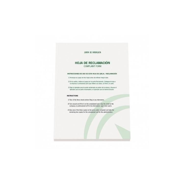 DOHE - DOHE LIBRO DE RECLAMACIONES COMUNIDAD ANDALUCIA 2022 -5UD-