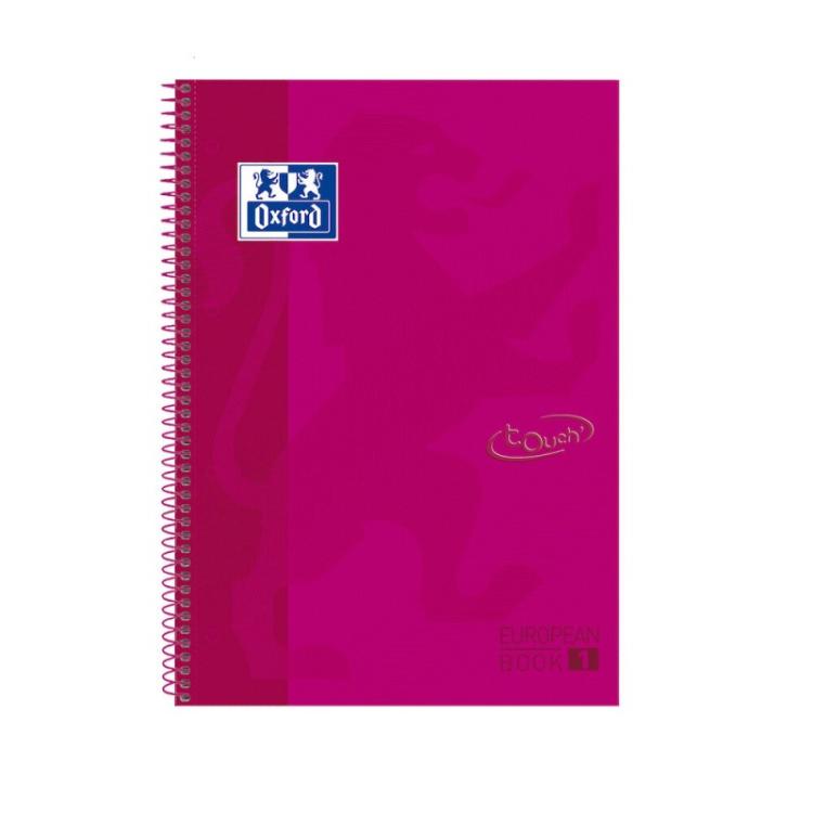 Oxford - 400075552 cuaderno y block A4+ 80 hojas Rojo 400075552 Pack 5 Unid