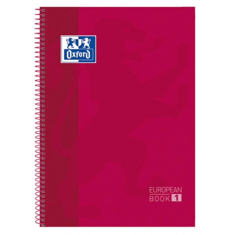Oxford - 100430198 cuaderno y block Rojo A4 100430198 Pack 5 Unid