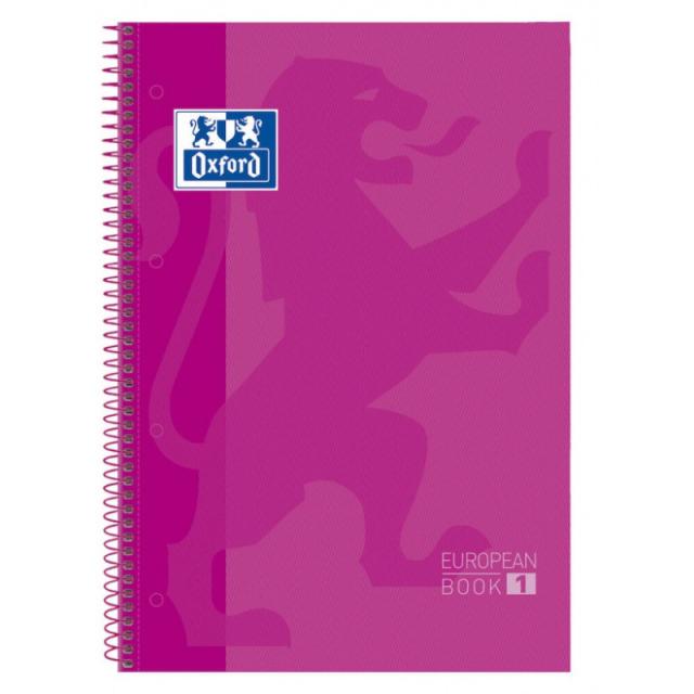 Oxford - 100430270 cuaderno y block Fucsia A4 100430270 Pack 5 Unidades