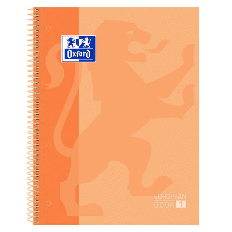 Oxford - 400119096 cuaderno y block A4+ 80 hojas Durazno - Pack de 5 unidades - 400119096