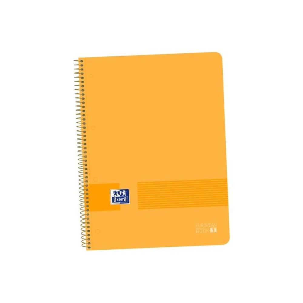 Oxford - OXFORD LIVE&GO CUADERNO EUROPEANBOOK 1 ESPIRAL 80H 5X5 T/PLÁSTICO A4+ AZUL MELOCOTÓN - 1 Unidad - 400149422