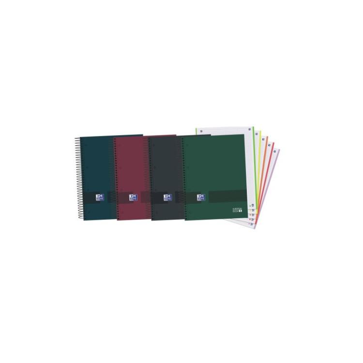 Oxford - CUADERNO OXFORD & YOU EUROPEANBOOK 5 MULTI A4+ T.EXTRADURA 120H 5X5 COLORES SURTIDO NEUTROS OXFORD - Pack de 5 Unidades