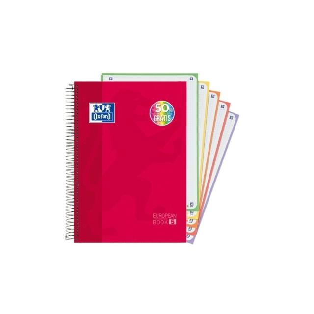 Oxford - 400151480 cuaderno y block A4+ 120 hojas Rojo
