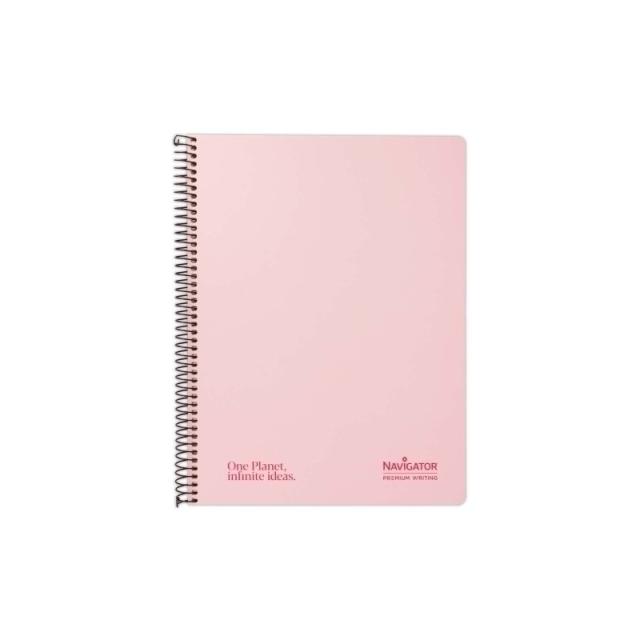 Navigator - CUAD NAVIGATOR A4 80H 80GR 4X4 PASTEL ROSA