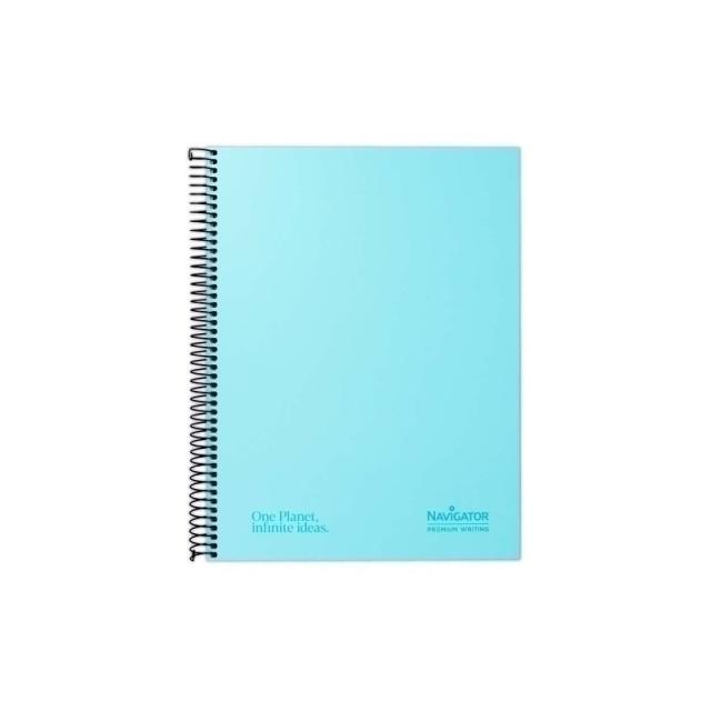 Navigator - CUAD NAVIGATOR A4+ 120H 80GR 5X5 PASTEL AZUL