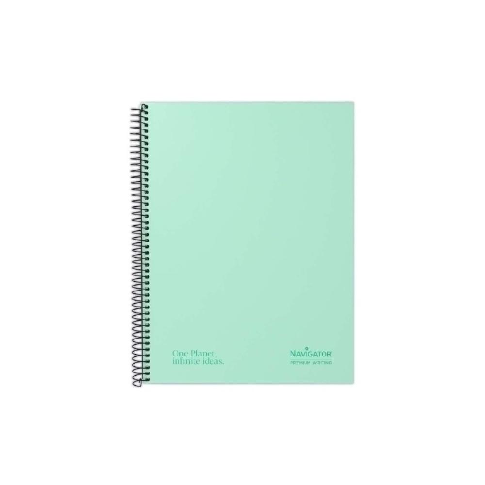 Navigator - CUAD NAVIGATOR A4+ 120H 80GR 5X5 PASTEL VERDE