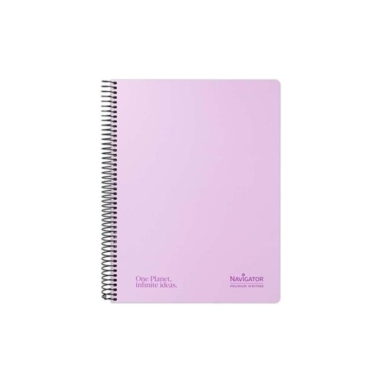 Navigator - CUAD NAVIGATOR A4 80H 80GR 4X4 PASTEL LAVANDA