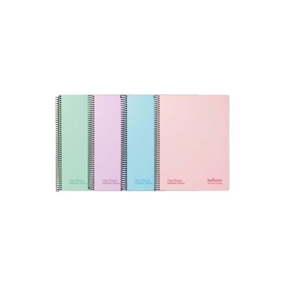 Navigator - P.5 CUAD NAVIGATOR A4 80H 80GR 4X4 PASTEL STDO