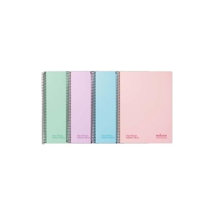 Navigator - P.5 CUAD NAVIGATOR A4 80H 80GR 4X4 PASTEL STDO