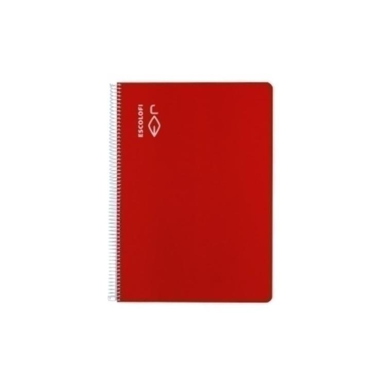 Escolofi - BLOCK ESCOLOFI A4 80h CD.4 70g ROJO - Pack de 5 unidades