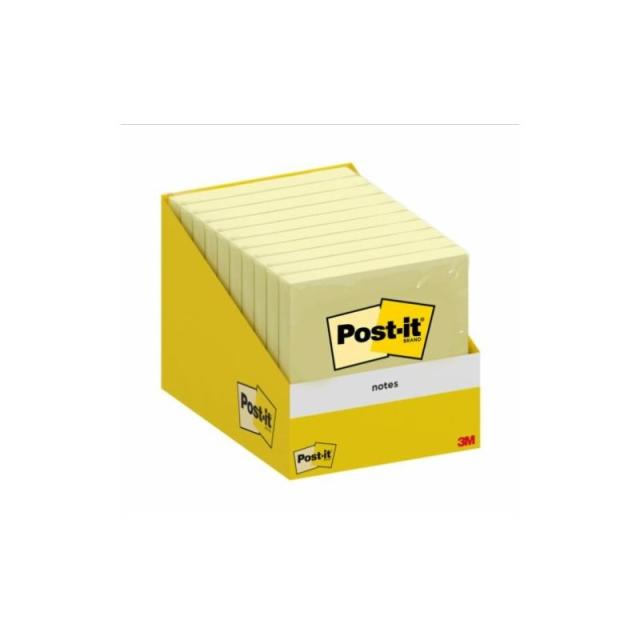 Post-It - BLOC 100 HOJAS NOTAS ADHESIVAS 76X76MM CANARY YELLOW ENCELOFANADO 6820-CY-W10 POST-IT 7100317841
