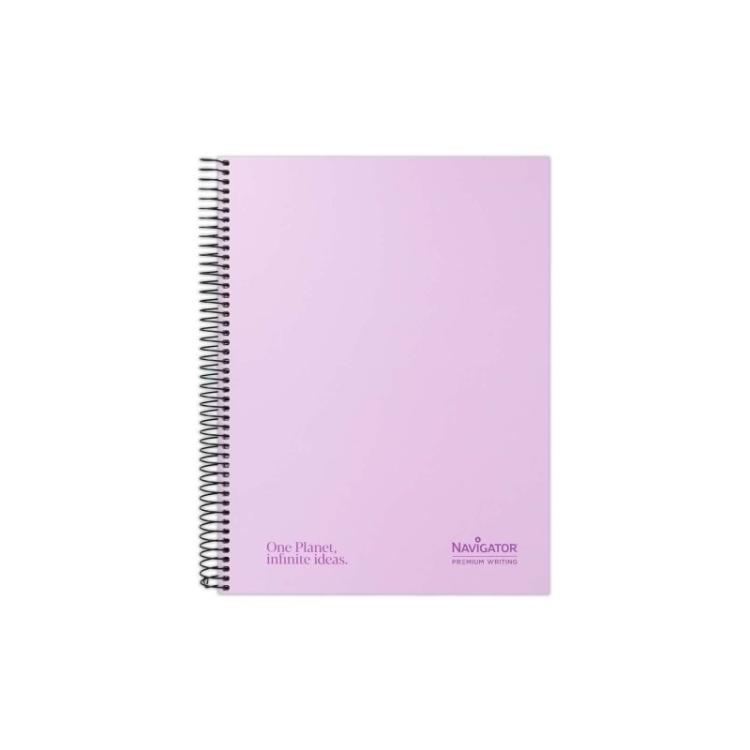 Navigator - BLOC NAVIGATOR A4 120h HZ PASTEL LAVANDA - Pack de 5 unidades