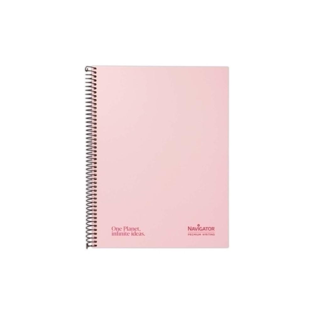 Navigator - BLOC NAVIGATOR A4 80h HZ PASTEL ROSA - Pack de 5 unidades