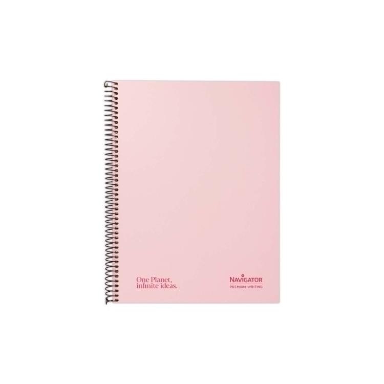 Navigator - BLOC NAVIGATOR A4 80h HZ PASTEL ROSA - Pack de 5 unidades